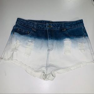 Forever 21 bleached white denim shorts